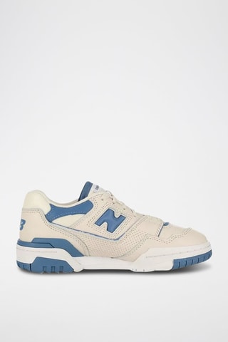 Zapatillas de piel 550 - Blanco y azul