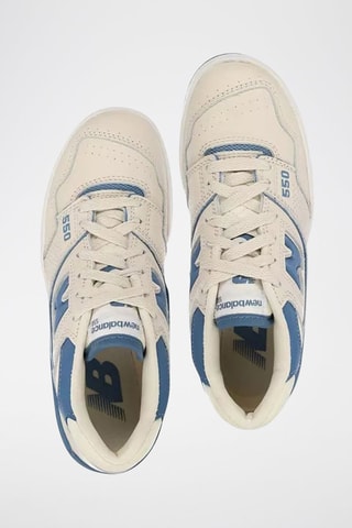 Zapatillas de piel 550 - Blanco y azul