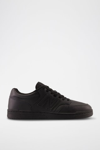 Zapatillas de piel - Negro