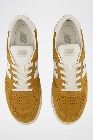 Zapatillas de nobuk 500 - Mostaza y blanco