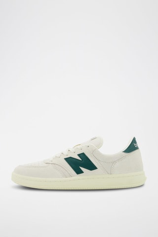 Zapatillas de nobuk 500 - Blanco y verde