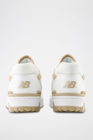 Zapatillas de piel - Blanco y dorado