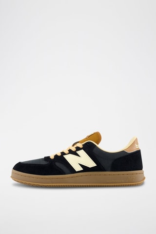 Zapatillas de piel 500 - Negro