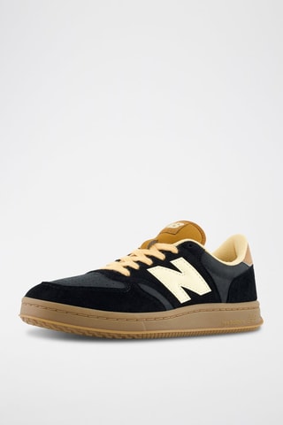 Zapatillas de piel 500 - Negro