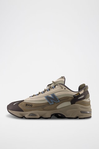 Zapatillas de running de nobuk 1000 - Beige y negro