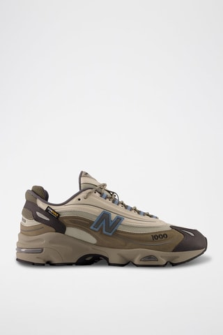 Zapatillas de running de nobuk 1000 - Beige y negro