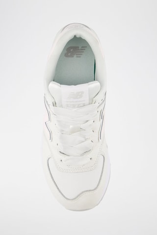Zapatillas de running de piel 574 - Blanco y rosa empolvado