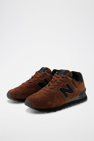 Zapatillas de running de nobuk 574 - Marrón y negro