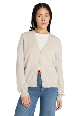 Cárdigan de lana merino - Beige