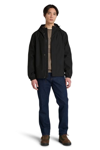 Impermeable con capucha - Negro