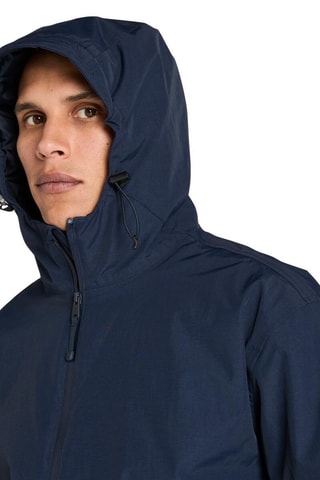 Impermeable con capucha - Azul marino