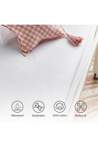 Protège-matelas extra doux 100% coton 70 x 120 cm