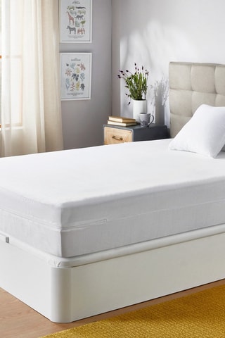 Housse de matelas respirante en tissu éponge avec aloe vera