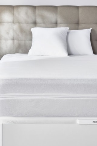 Housse de matelas respirante en tissu éponge avec aloe vera