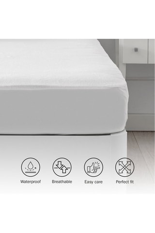 Protège-matelas 100% imperméable en microfibre éponge