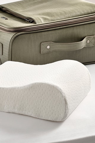 Oreiller de voyage ergonomique en viscoélastique pour la nuque