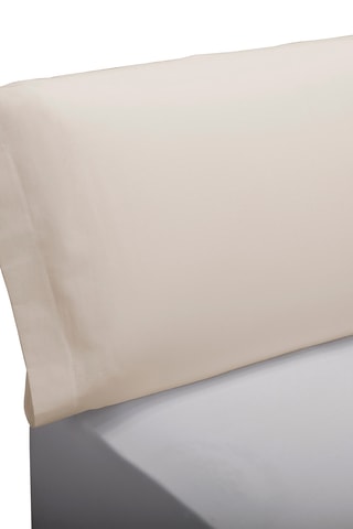Lot de deux taies d'oreiller 100% coton, 140 fils/cm²