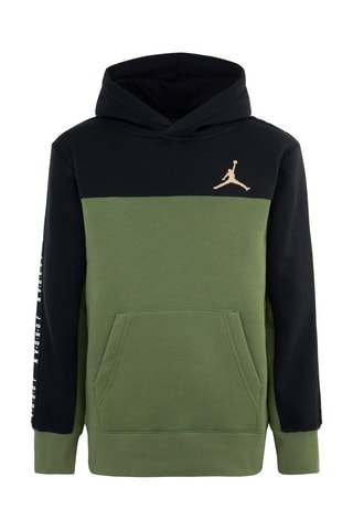 Sweat à capuche -  Jordan - Blanc, noir, beige et vert