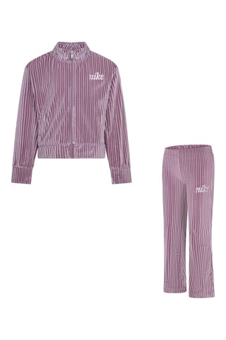 Veste et pantalon en velours - Nike - Blanc et violet