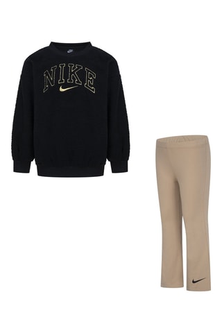 Sweat et pantalon - Nike - Noir et beige