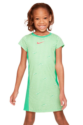 Robe  Tshirt - Blanc, vert et rose
