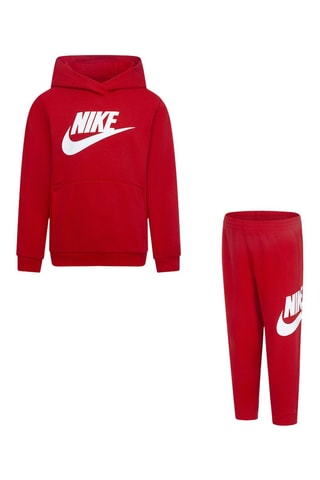 Sweat à capuche et pantalon - Blanc et rouge