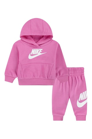 Sweat à capuche et pantalon - Blanc et rose