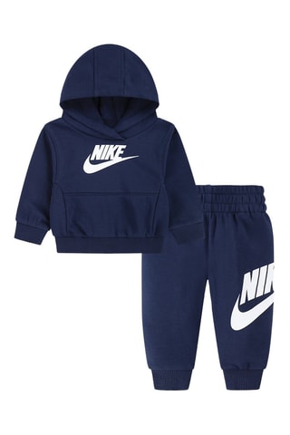 Sweat à capuche et pantalon - Blanc et bleu