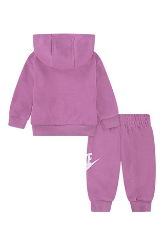Sweat à capuche et pantalon - Blanc et rose