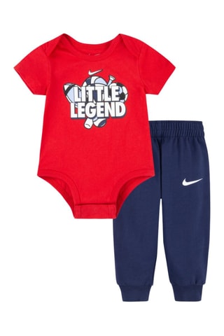 Body et pantalon - Blanc, rouge et bleu