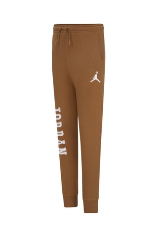 Pantalon molletonné - Blanc et marron