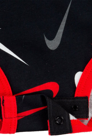 Body et short - Nike - Blanc, noir et rouge