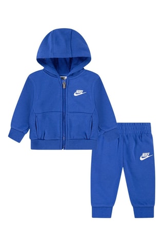 Sweat à capuche et pantalon - Blanc et bleu