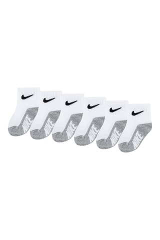 6 paires de chaussettes - Blanc, noir et gris