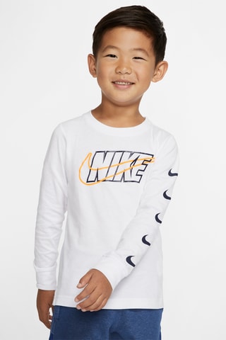 T-shirt - Nike - Blanc, bleu et orange