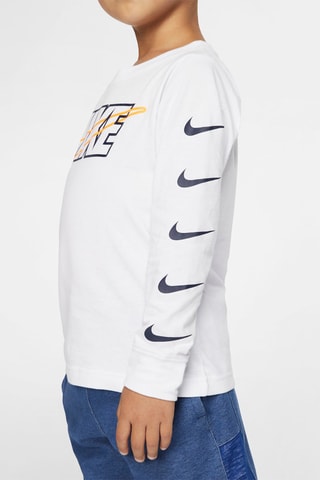 T-shirt - Nike - Blanc, bleu et orange