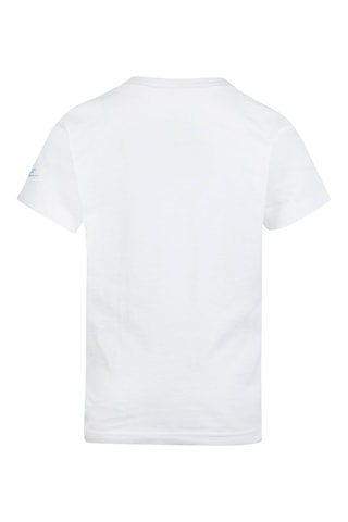 T-shirt - Blanc, bleu et orange