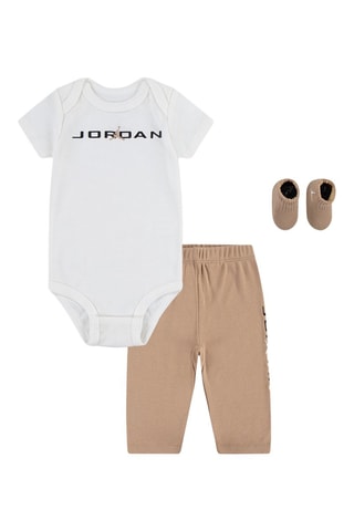 Ensemble 3 pièces - Blanc, noir et beige