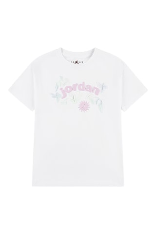 T-shirt Puff Floral - Jordan - Blanc