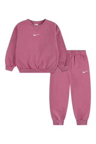 Sweat et pantalon polaires Essential Crew - Nike - Rose