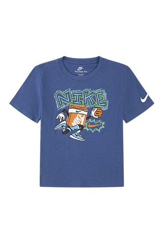T-shirt Chalky Boxy Bball - Nike - Bleu marine