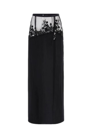 Jupe longue taille haute - Noir