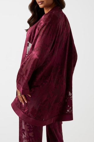 Kimono en tulle - Bordeaux
