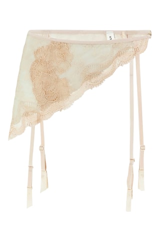 Porte-jarretelles en dentelle - Ecru