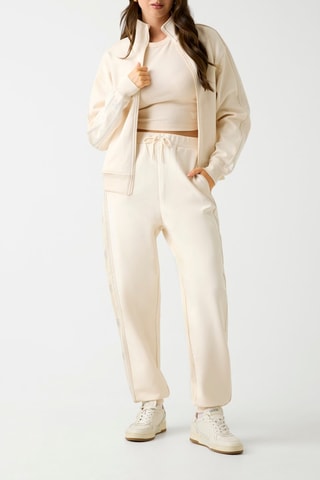 Jogging taille haute - Ecru