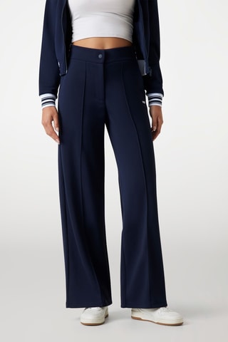 Pantalon taille haute - Bleu marine
