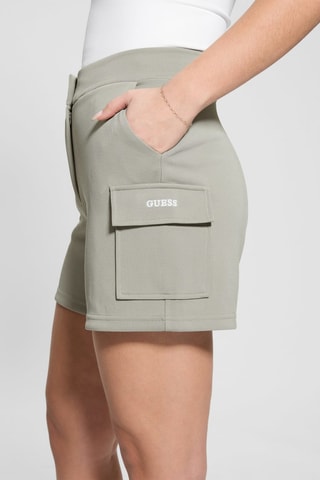 Short cargo taille haute - Kaki