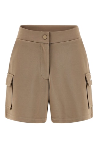 Short cargo taille haute - Kaki