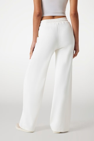 Pantalon wide legs taille haute - Blanc