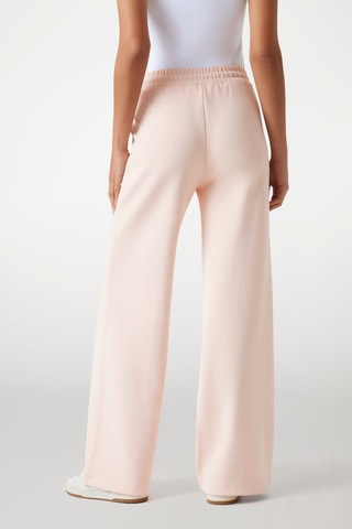 Pantalon wide legs taille haute - Rose